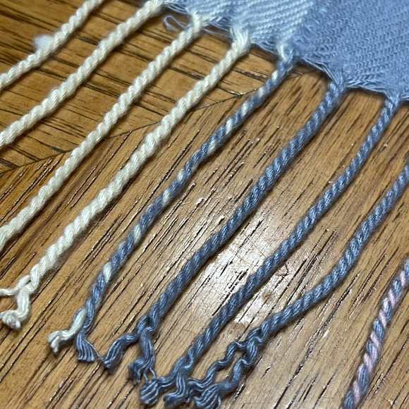 COACH Vintage Check Plaid Wool Cashmere Fringe Scarf - Picture 6 of 8